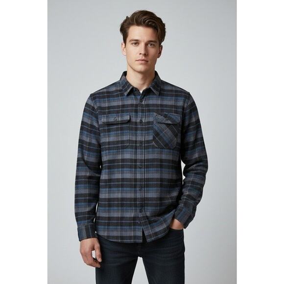 NWT O’Neill Men's Redmond Plaid Flannel LS Shirt Grunge Skate Surf Style 2XL - Picture 1 of 9